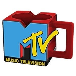 NWOT MTV Classic Logo 3D Sculpted Ceramic Mug 20 oz